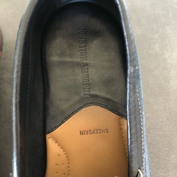 Johnston & Murphy navy blue suede loafers - Picture 2 of 2